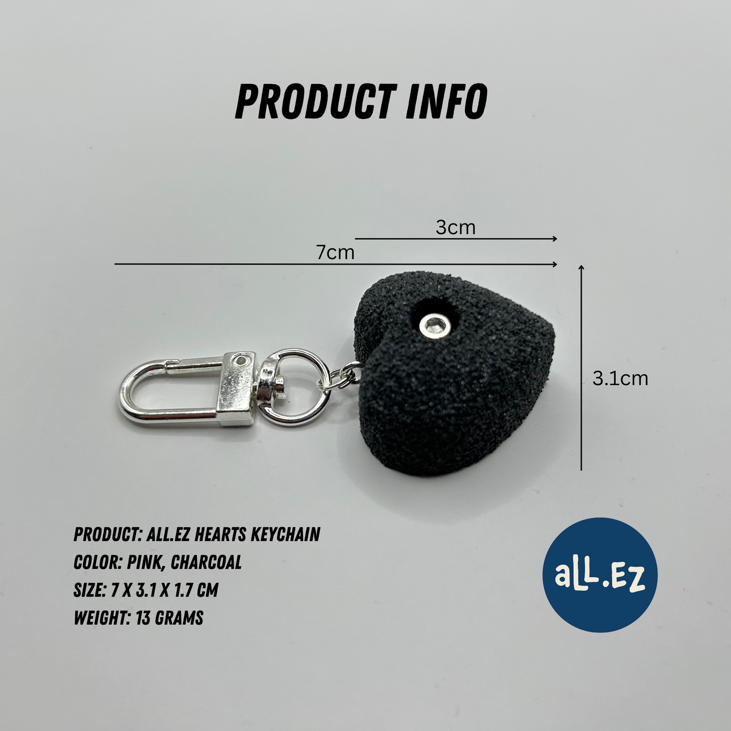 aLL.EZ Climbing Hold Keychain